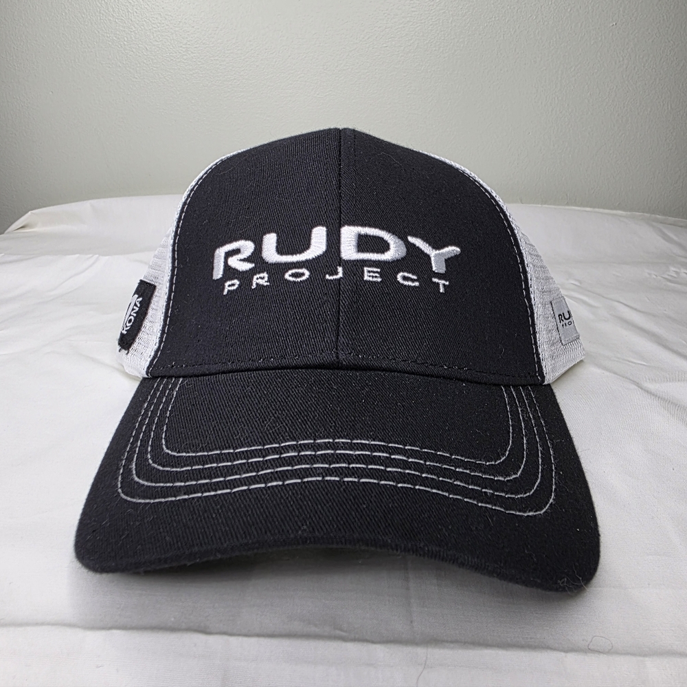 Rudy Project Black Snapback Hat With White Mesh Back. NWT!
